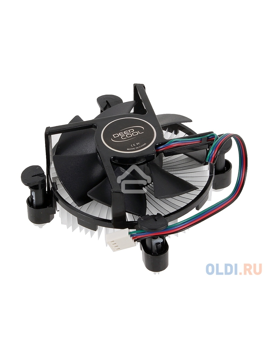 Кулер для процессора DEEPCOOL CK-11509 PWM черный, 92 мм, алюминий, 2400 об/мин, 30.5 дБ, 4 pin, 65 Вт, 56 мм