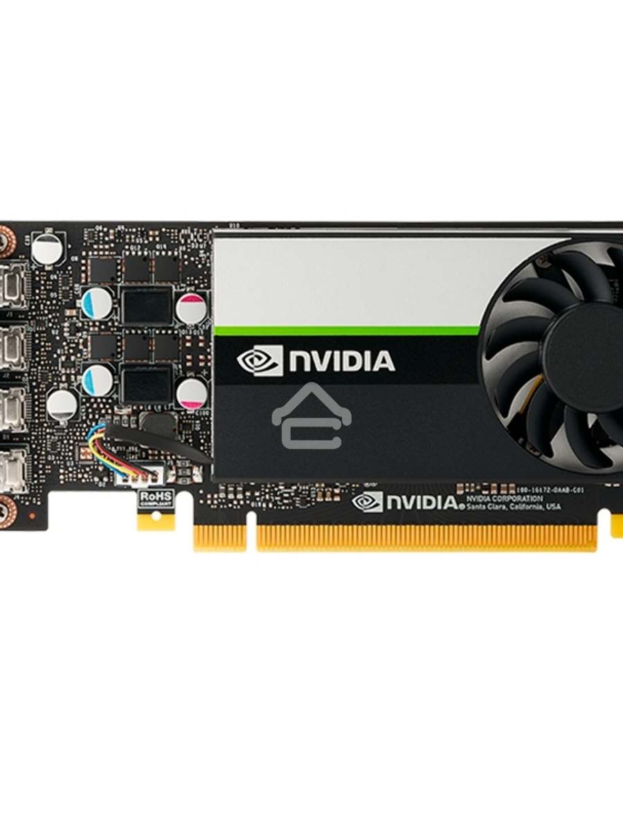 Видеокарта PNY GPU NVIDIA VCNT1000-8GB-SB PCI-Express 3.0 x16, LP8 GB GDDR6 128-bit, 4x Mini DP 1.4, 1x LP bracket.