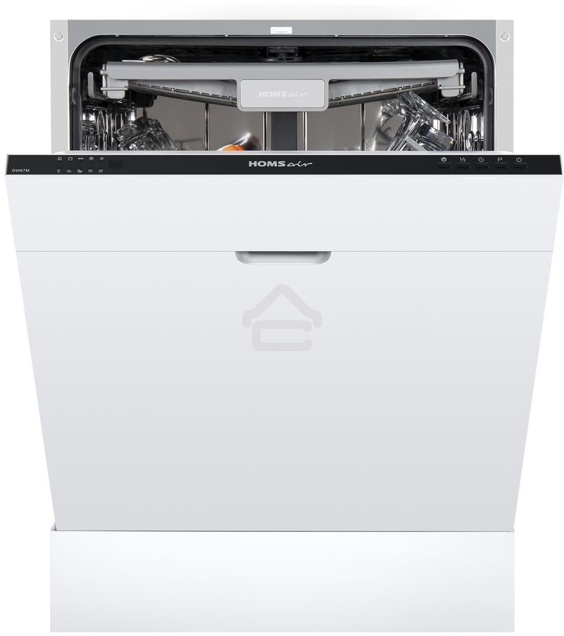 Встраиваемая посудомоечная машина HOMSair DW67M, черный, 59.8 см, 14 компл., 47 дБ, класс A++