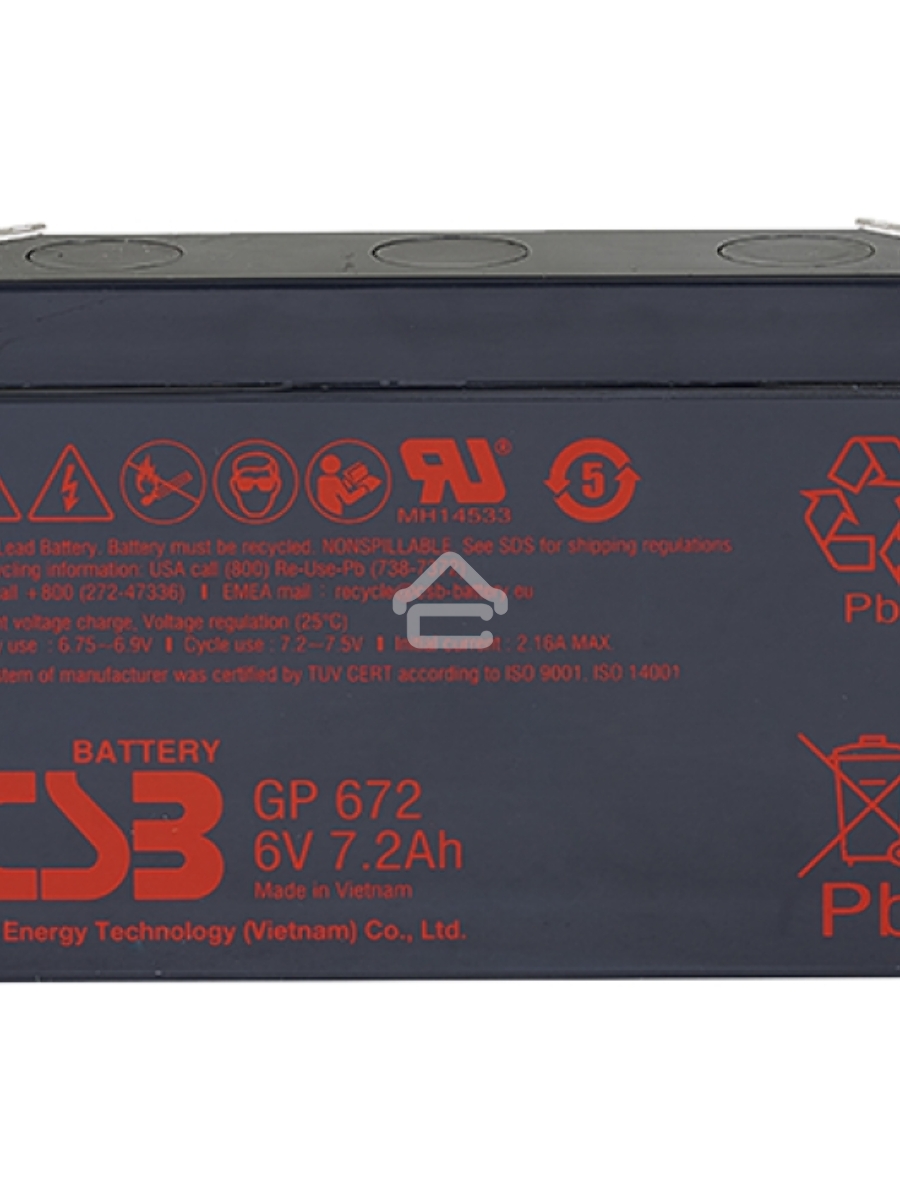 Батарея CSB GP 672 (6V 7.2Ah)