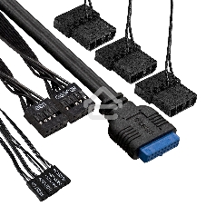 Компьютерный корпус Miditower ExeGate EVO-9205-NPX600 (ATX, БП 600NPX с вент. 12 см, с окном, 1*USB+1*USB 3.0, аудио, 3 вент. 12см с RGb подсветкой)