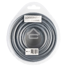 Леска для триммера армированная алюминием квадратная, 3,0мм х 15м, блистер ALUFLEX Denzel