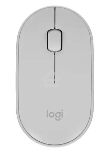Мышь беспроводная Logitech Pebble M350 белый, 1000 dpi, радиоканал, Bluetooth, USB, кнопки - 3