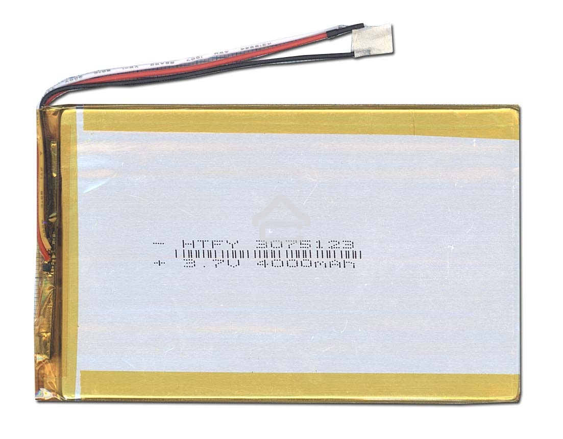 Аккумулятор Li-Pol (батарея) 3x75x123 мм 3pin 3.7V/4000mAh