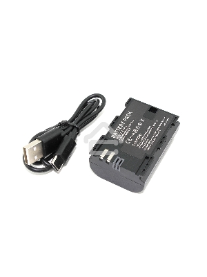 Аккумуляторная батарея для фотоаппарата Canon EOS 5D Mark II (LP-E6 Pro) USB Type-C 7.4V 1600mAh