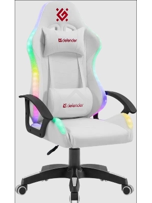 Кресло игровое Defender FACTOR X RGB WHITE 64046