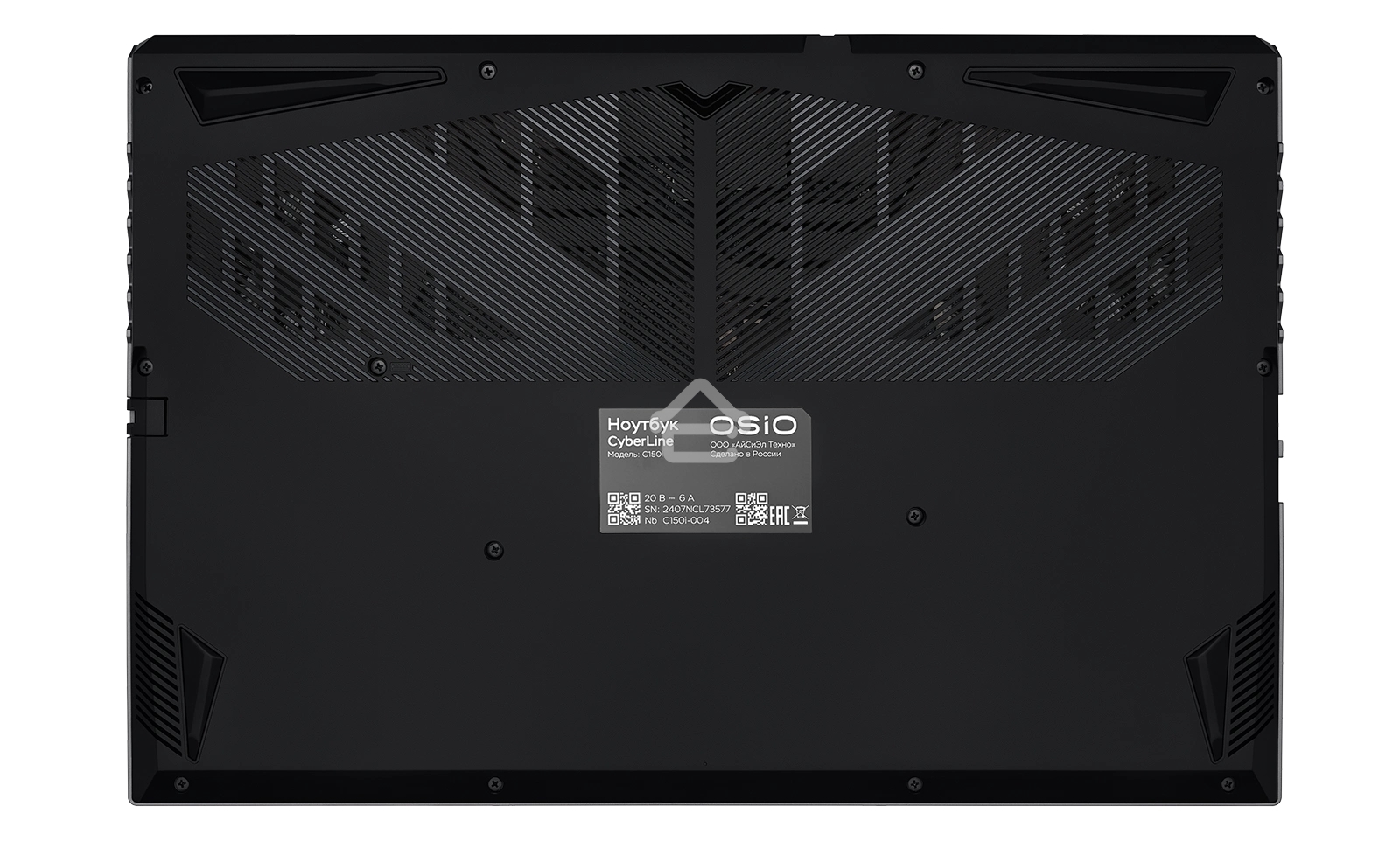 Ноутбук OSIO CyberLine C150i-002 серый i5-12600H /NVidia RTX 4050/16/512/NoOS/(Ghz)/Gb/Ext: + не МПТ