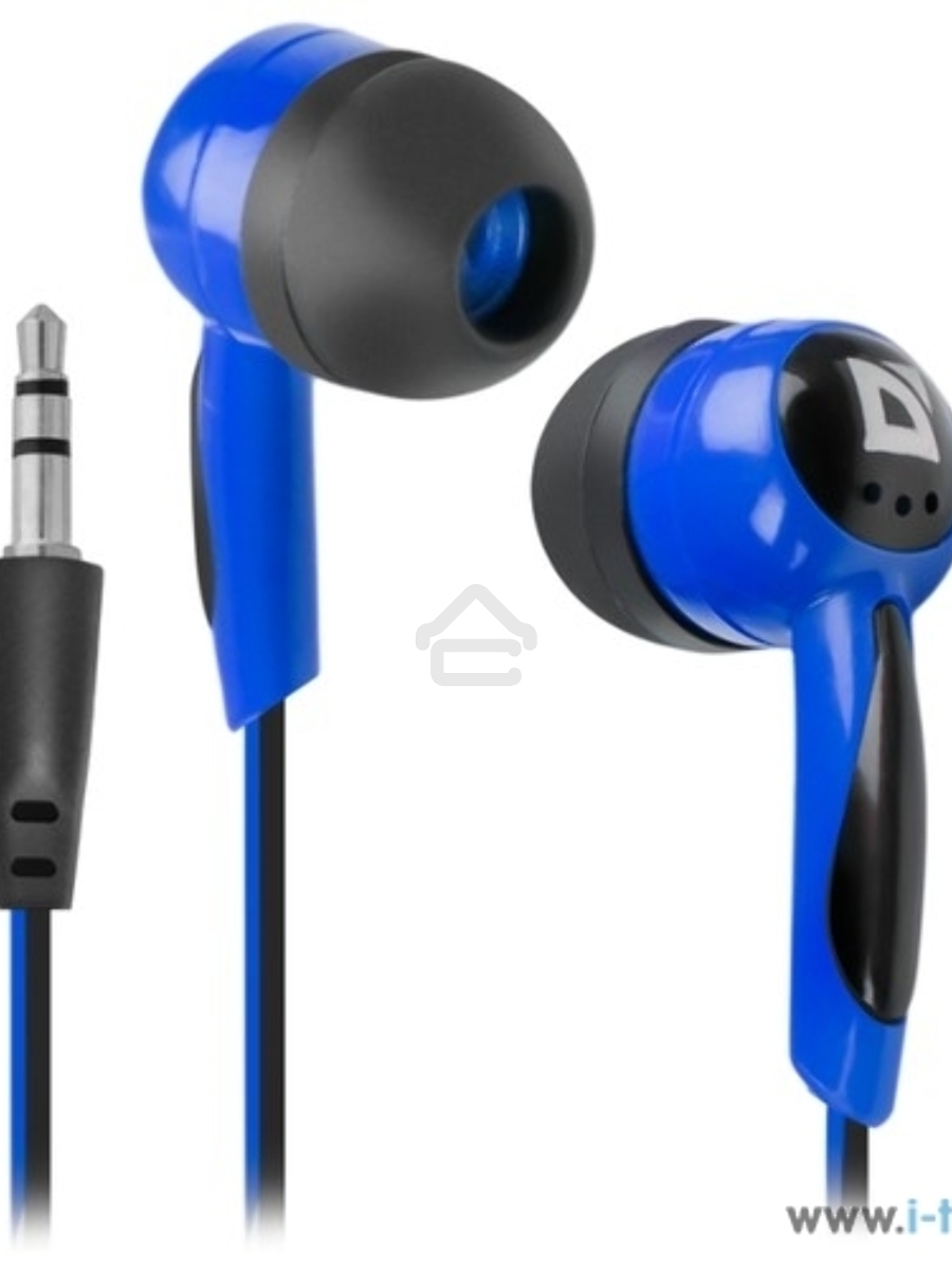 Наушники Defender Basic-604 синий кабель 1,1 м