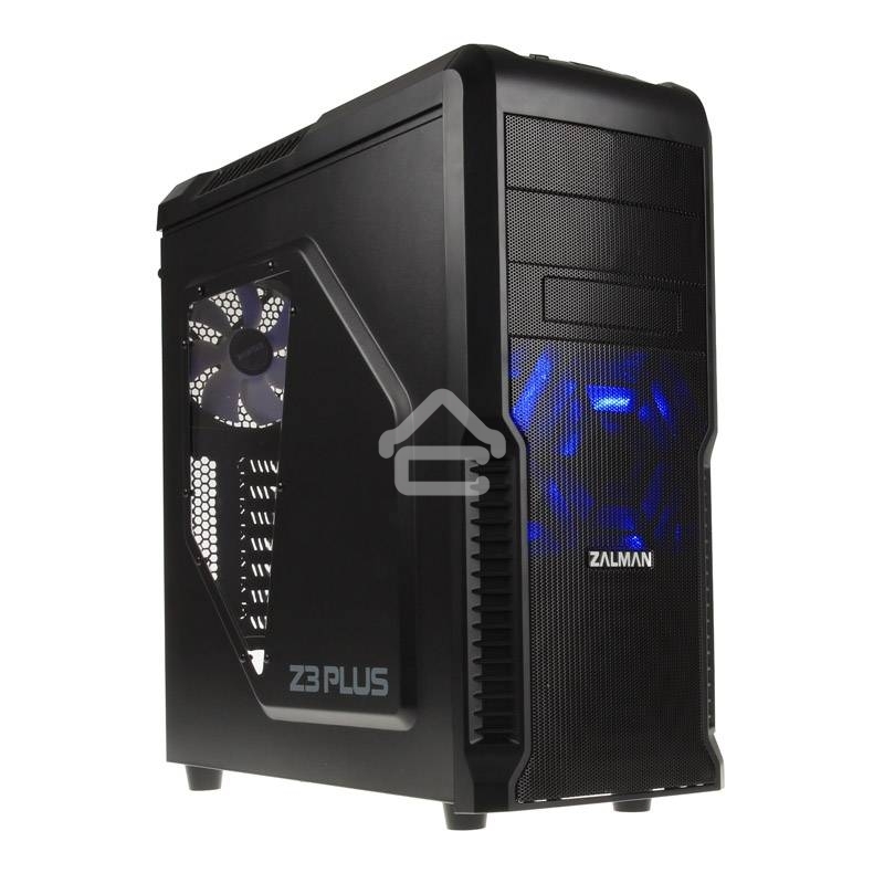 Компьютерный корпус Zalman Z3 Plus черный w/o PSU ATX 1x80mm 1x92mm 2x120mm 2xUSB2.0 1xUSB3.0 audio bott PSU