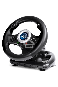 Руль SVEN GC-W500 (педали, вибро, скоба, лепестки, D-pad, 10 кл, резин. вставки, PC/Xinput)