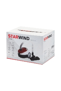 Пылесос Starwind SCB1114 красный/белый, 300/1800 Вт, уборка сухая, пылесборник мешок 2 л