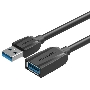Кабель-удлинитель Vention USB 3.0 AM/AF - 1м Black Edition
