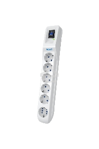 Сетевой фильтр Pilot L GP 6 розеток (5 евро + 1GP) 10 м/ Surge protector Pilot L GP 6 outlets (5 EUR + 1GP) 10 m white
