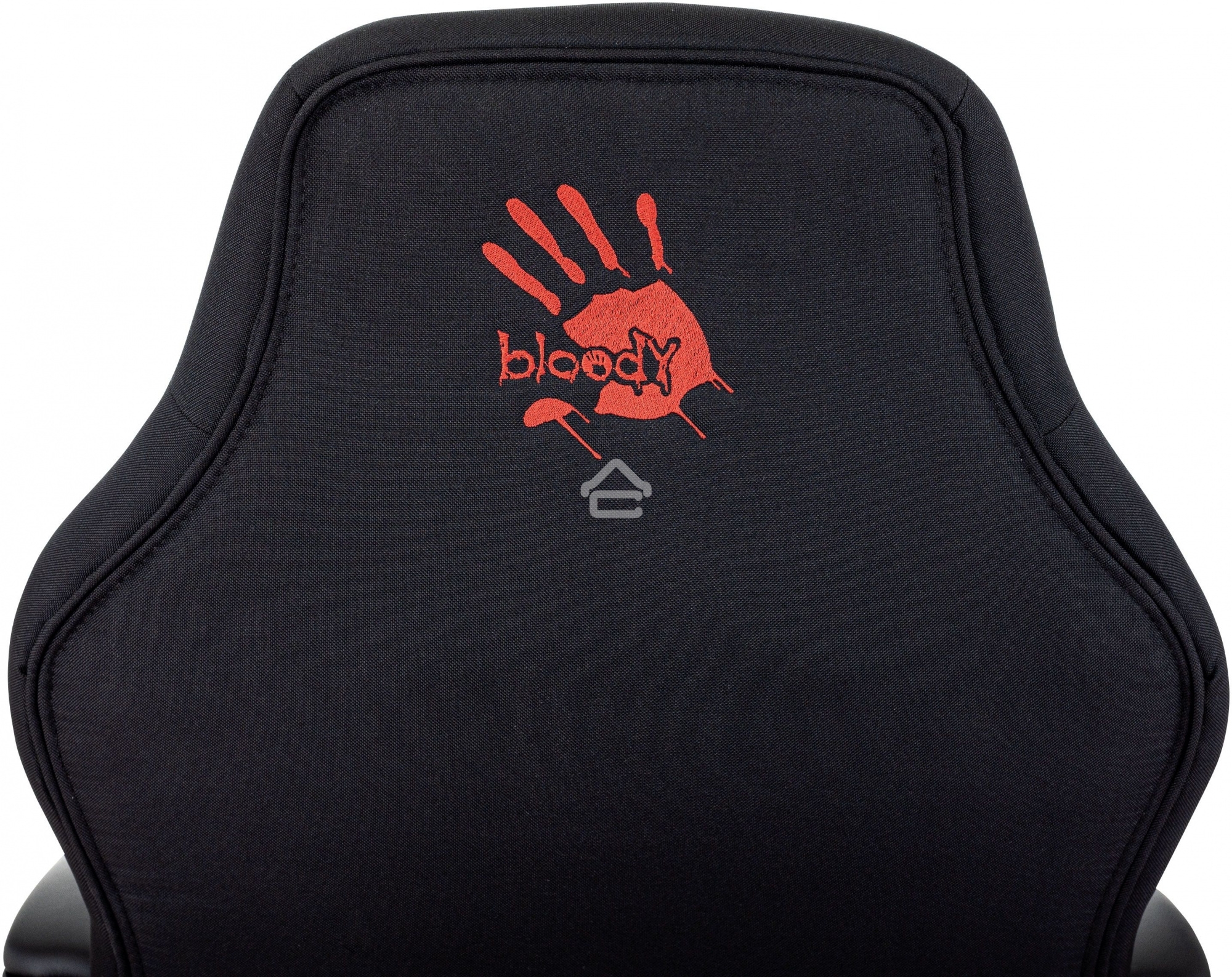 Кресло игровое A4Tech Bloody GC-190 черный/красный, текстиль/эко.кожа, крестов. пластик