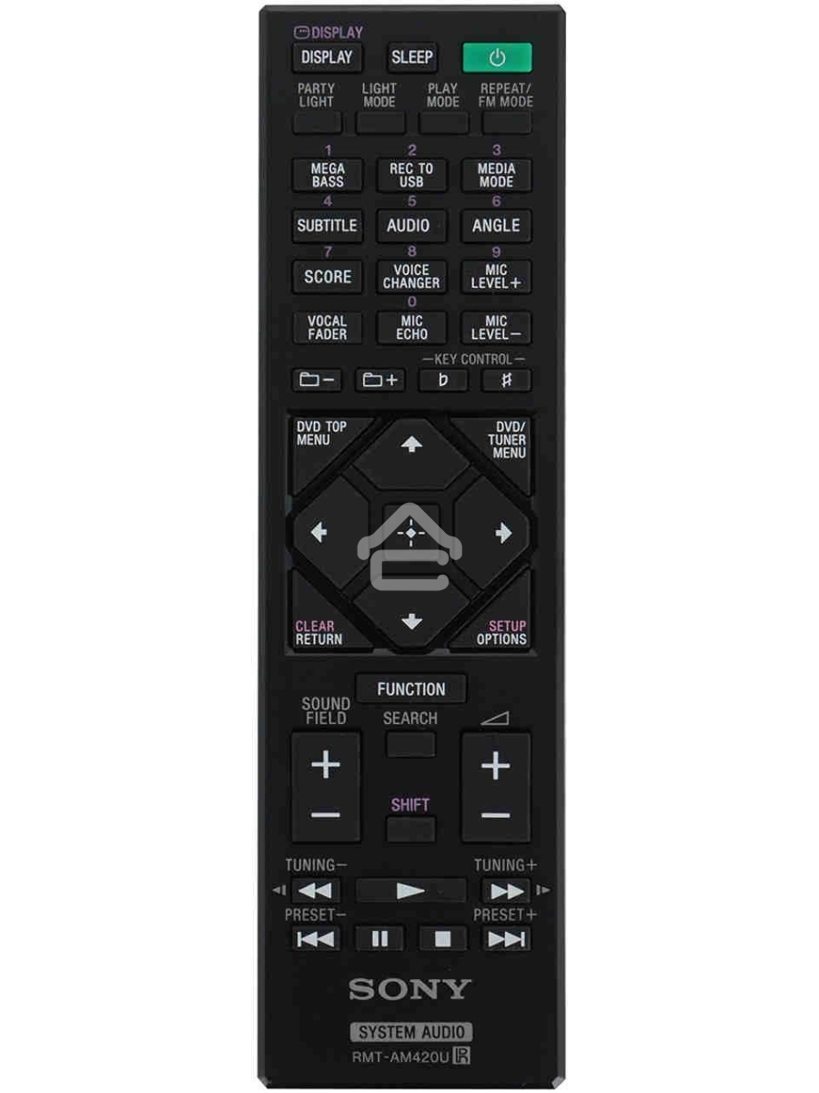 Минисистема Sony MHC-V73D черный CD CDRW DVD DVDRW FM USB BT