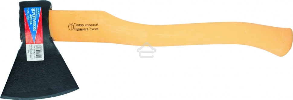 Топор кованный, в сборе, 1150/1500 г, деревянное топорище, 500 мм, А-1(Труд) ВачаРоссия