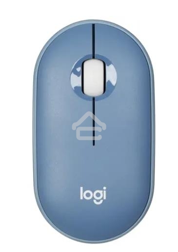 Мышь беспроводная Logitech Pebble M350 синий, 1000 dpi, радиоканал, Bluetooth, USB, кнопки - 3