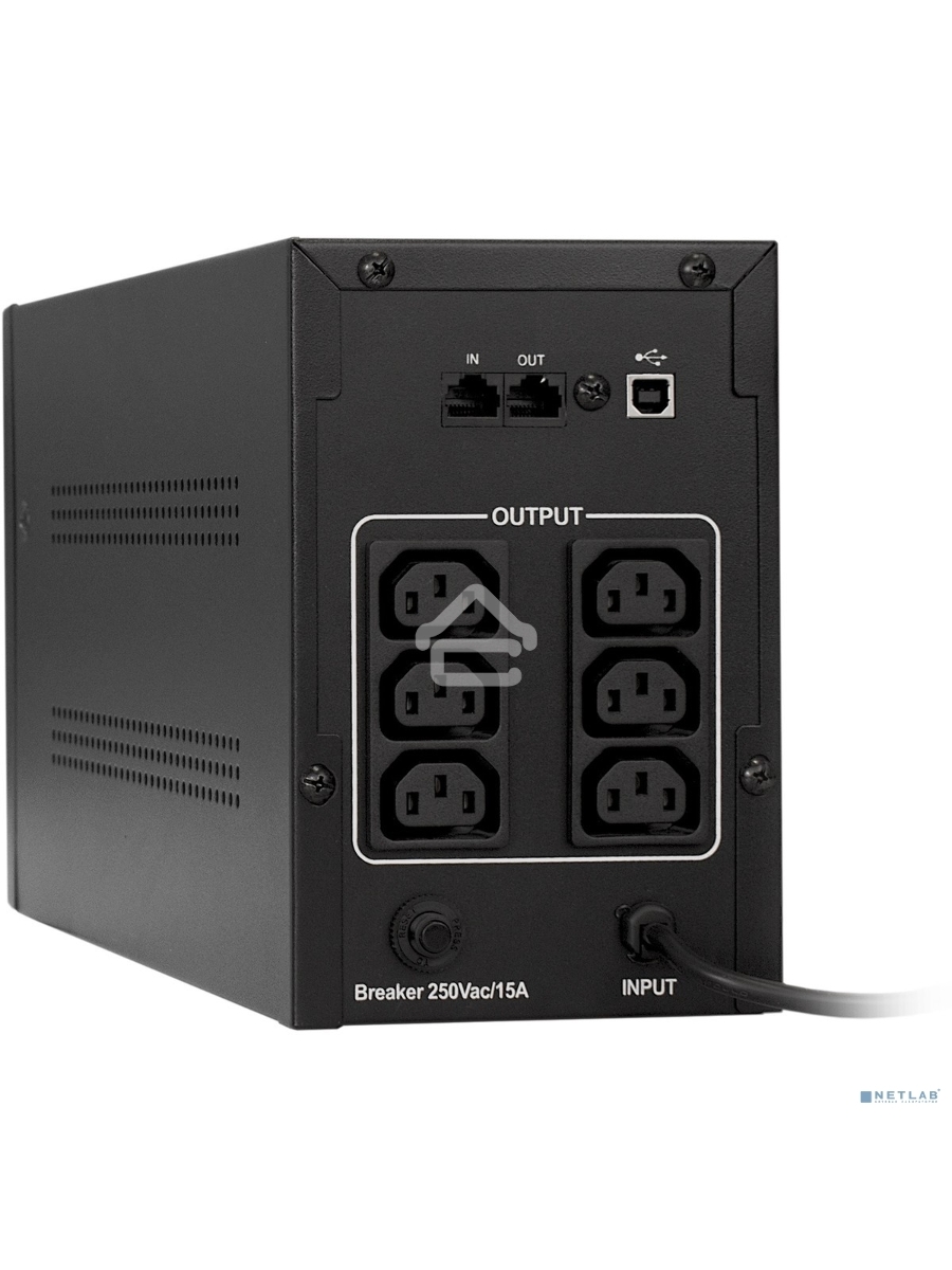 Источник бесперебойного питания ExeGate EP287659RUS SpecialPro Smart LLB-3000.LCD.AVR.C13.RJ.USB <3000VA/1800W, LCD, AVR, 6*IEC-C13, RJ45/11, USB, Black>