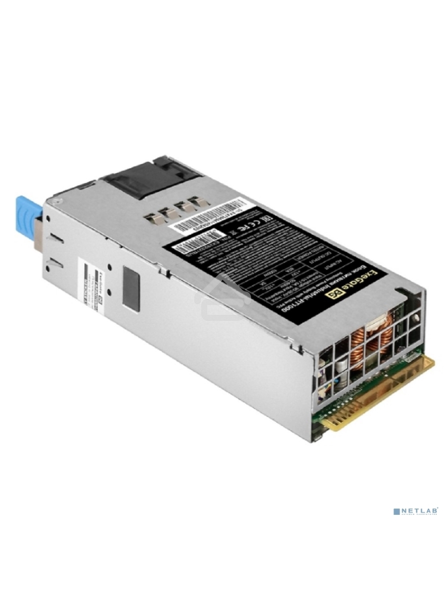 Серверный блок питания  (модуль к RTS1000 Redundant) 1000W ExeGate Industrial-RT1000 (APFC, КПД 94%(80 PLUS Platinum), 4 cm fan)