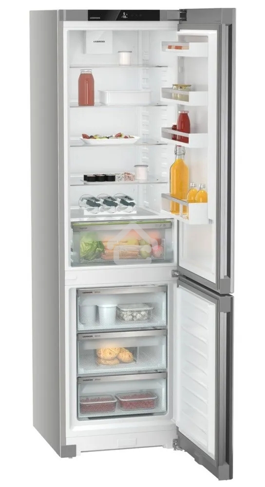 Холодильник Liebherr CNsfd 5703-22 001 Pure серебристый SteelFinish двухкамерный 266/94л морозилка снизу