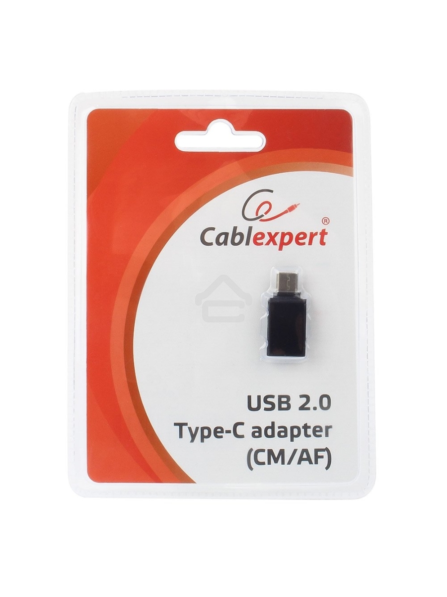 Переходник Cablexpert Переходник USB, USB Type-C/USB 2.0F, пакет (A-USB2-CMAF-01)