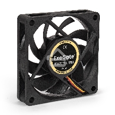Вентилятор для корпуса ExeGate EX07015H3PM черный, 70 мм, 3000 об/мин, 26 дБ, 3 pin