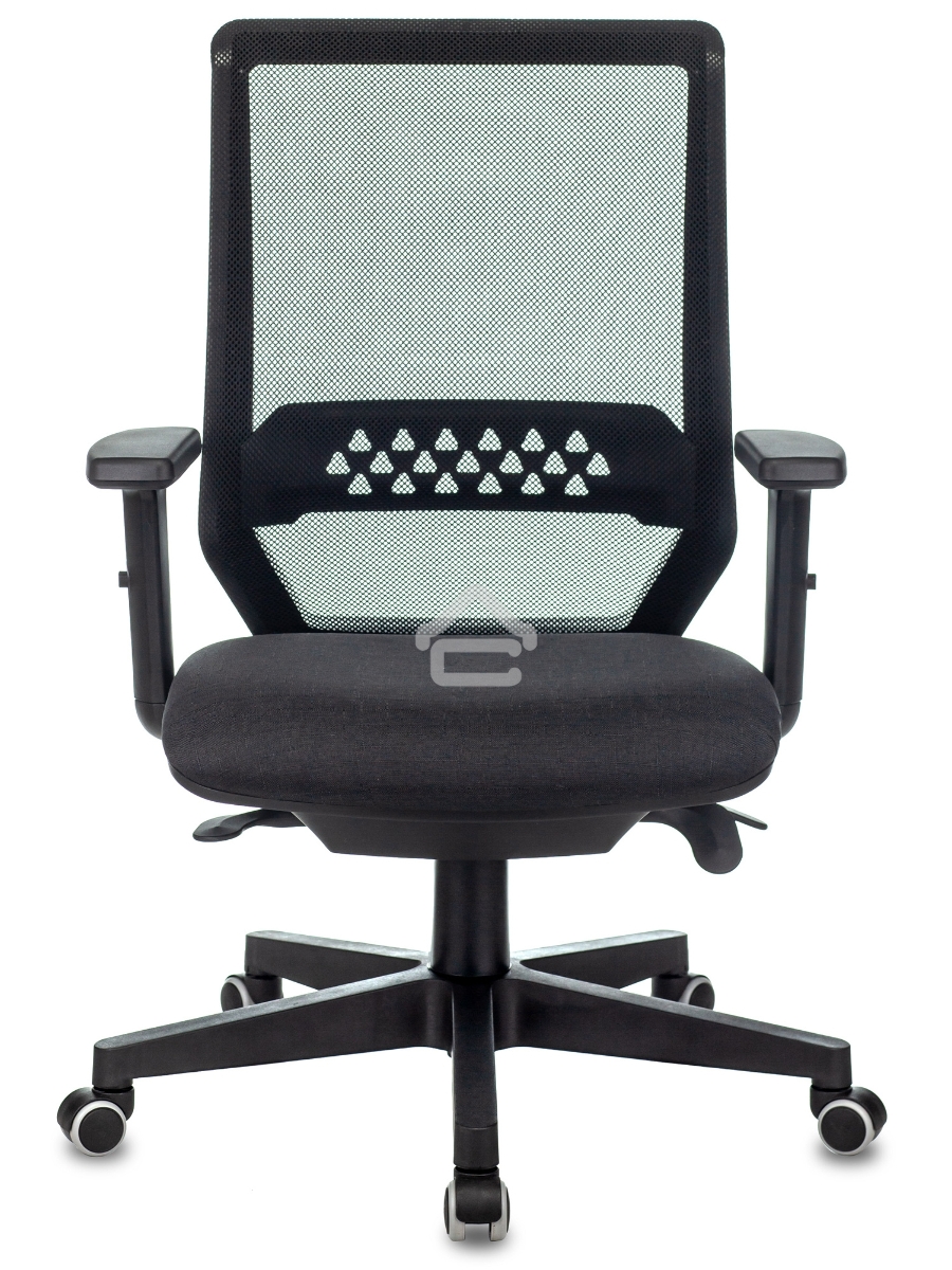 Кресло руководителя Бюрократ EXPERT TW-01 черный 38-418, сетка/ткань, с подголов. крестовина пластик