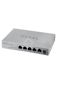 Мультигигабитный коммутатор Zyxel MG-105, 5x1/2,5GE, настольный, бесшумный