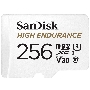 Флеш карта microSD 256GB SanDisk microSDXC Class 10 UHS-I U3 V30 High Endurance Video Monitoring Card
