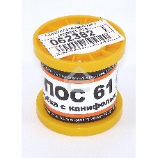 Припой ПОС-61 диаметр 2 мм с канифолью 100 гр