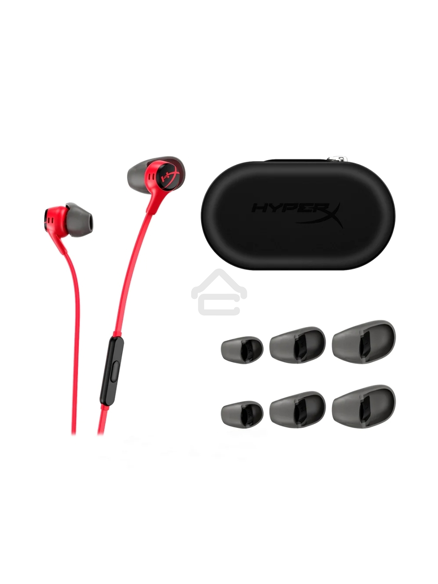 Наушники проводные HyperX Cloud Earbuds II красный
