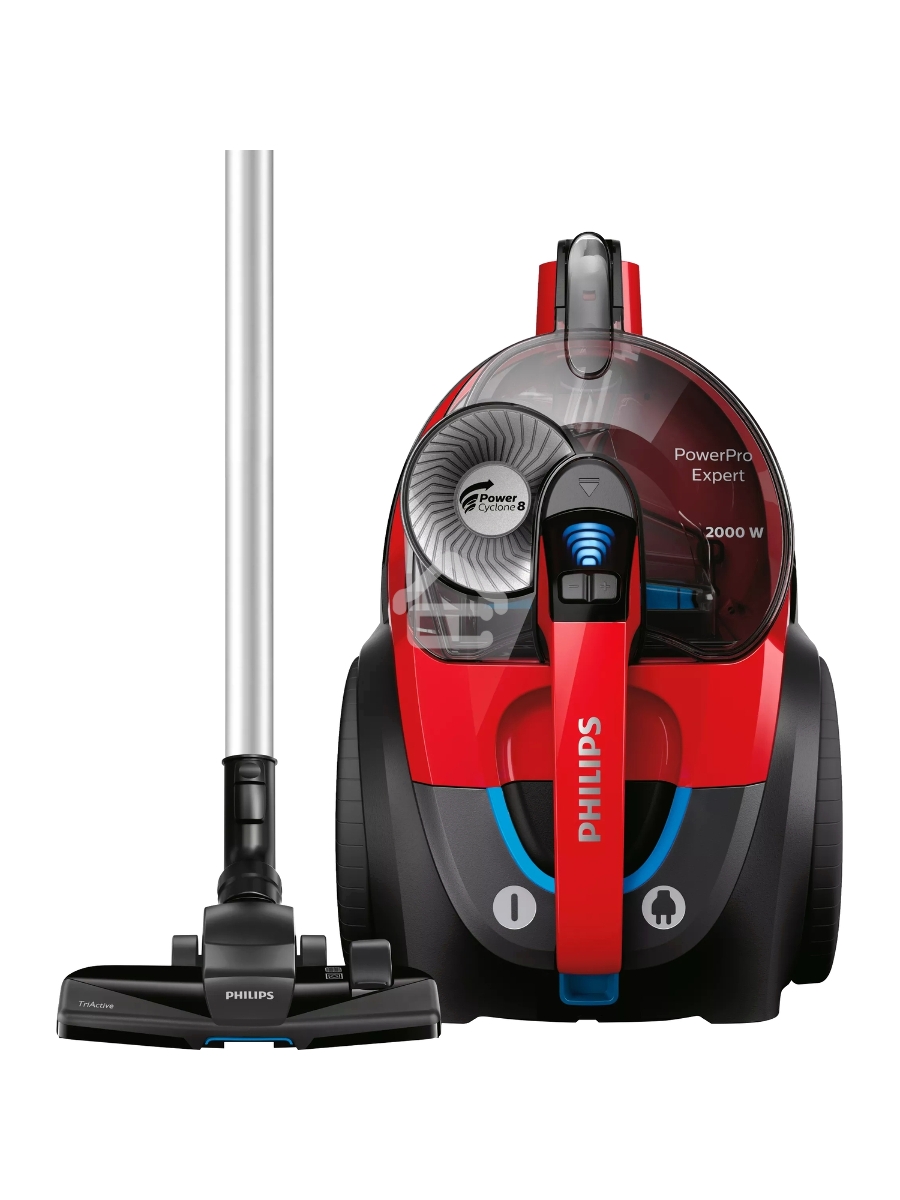 Пылесос Philips FC9728/01 красный/чёрный, 420/2000 Вт, уборка сухая, пылесборник контейнер, 2 л