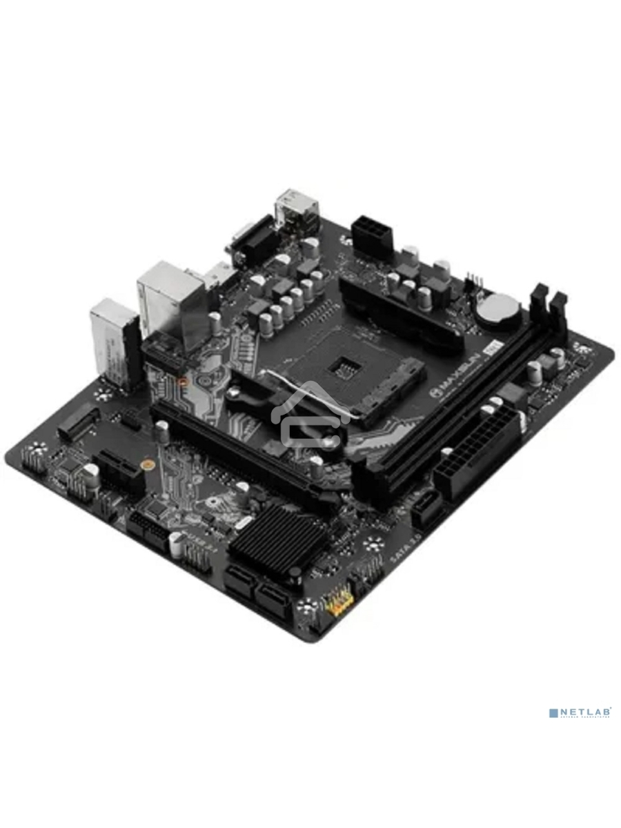 Материнская плата Maxsun Challenger A520M-K, AM4, AMD A520, 2xDDR4, 3xSATA, 1xM.2, 1xPCIe 3.0 x16, 1xPCIe 3.0 x1, 1xHDMI, 1xVGA, 1x 1Gb LAN, 2xUSB-A 3.2 Gen 1, 4xUSB-A 2.0, 3x3.5 мм, 5.1, M-ATX