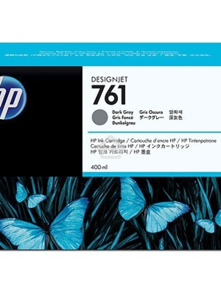 Картридж струйный HP №761 CM996A темно-серый для HP DJ T7100 (400мл)