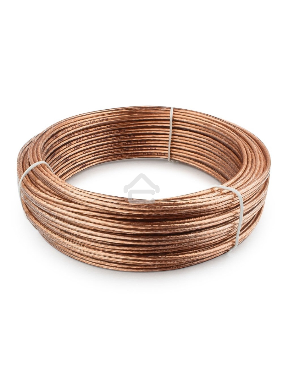 Акустический кабель Cablexpert CC-TC2x1,0-20M, прозрачный,  20 м, бухта