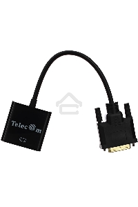 Кабель-переходник VCOM DVI-D 25M ---> VGA 15F  Telecom <TA491> Кабель-переходник DVI-D 25M ---> VGA 15F  Telecom <TA491>