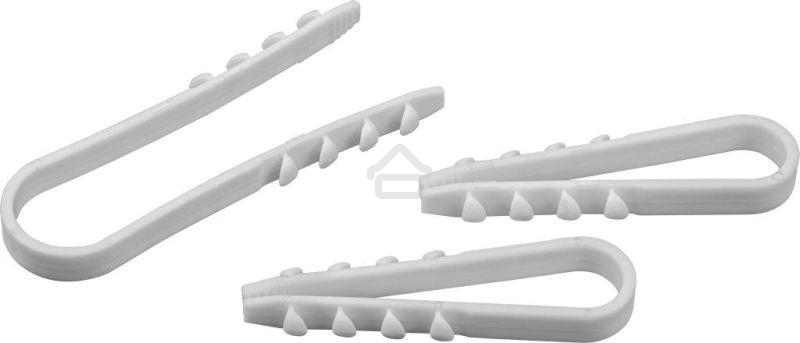 Дюбель-хомут Navigator NCU-11-18-55-50/WH для круглого кабеля белый (уп. 50 шт)