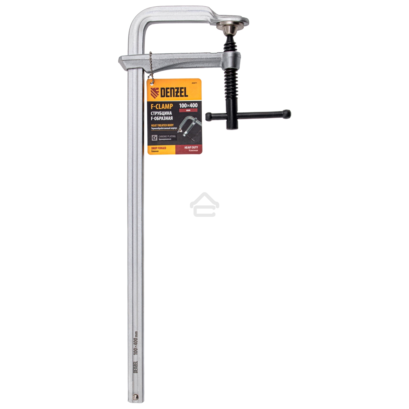 Струбцина Denzel F-образная, 100x400 мм, кованая