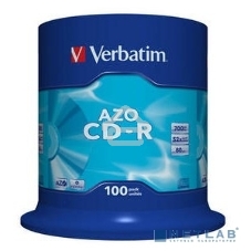 Диск CD-R Verbatim 700Mb 52x 100 шт., DataLife+ Cake Box Pastel Color (43430)