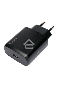 Зарядное устройство Cablexpert MP3A-PC-60 20Вт GaN, 3А, QC4.0/PD, 1xType-C, черный, пакет