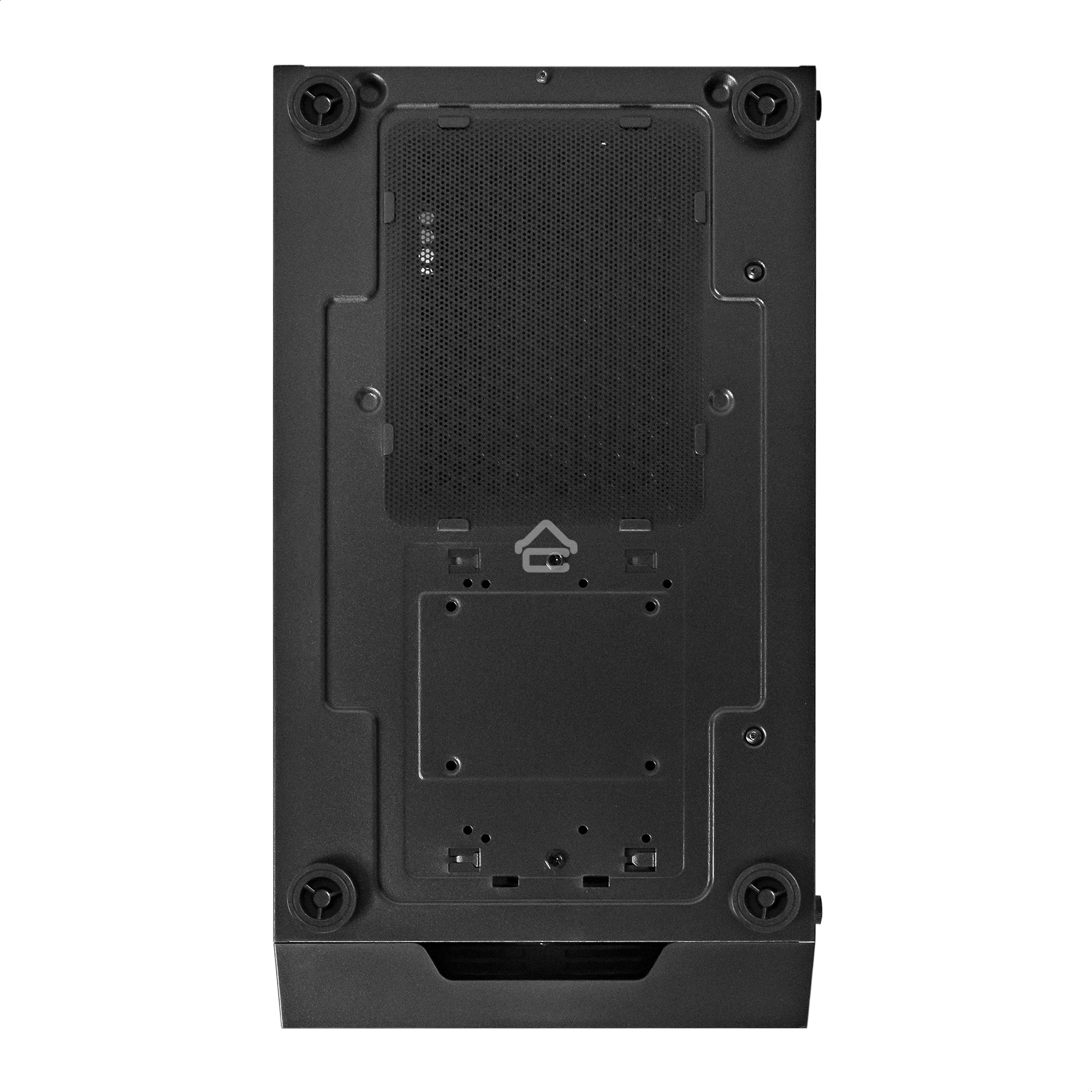 Компьютерный корпус Miditower ExeGate EVO-5001A (ATX, без БП, 2*USB+1*USB3.0+HD Audio, черный, 3 вент.12см с RGB подсветкой, боковая панель - закаленное стекло)