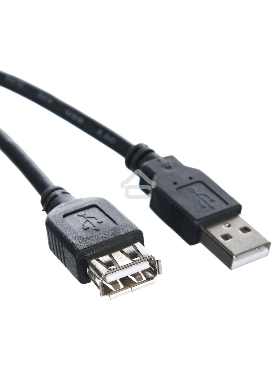 Кабель удлинительный TELECOM USB2.0 <Am-->Af> 1,5 м черный <TUS6990-1.5M>