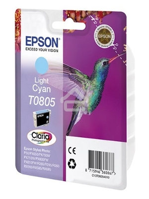 Картридж струйный Epson C13T08054011 светло-голубой для Epson St Ph P50/PX660/PX720WD (330стр.)
