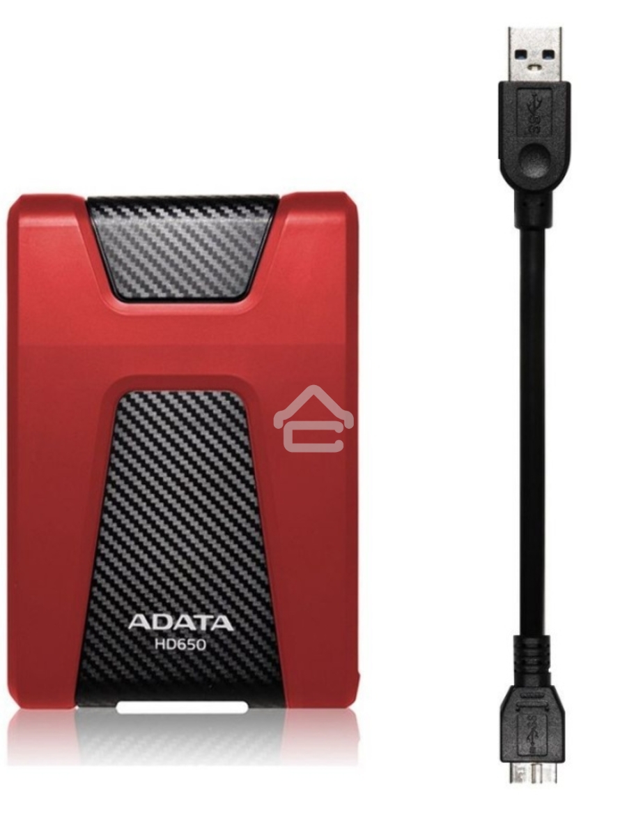 Внешний жесткий диск ADATA USB 3.0 1Tb AHD650-1TU31-CRD HD650 DashDrive Durable 2.5
