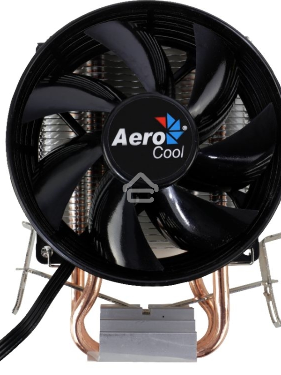 Кулер для процессора AeroCool / Formula Verkho 2 серебристый, 90 мм, алюминий/медь, 2000 об/мин, 25 дБ, 4 pin, 110 Вт, 125 мм