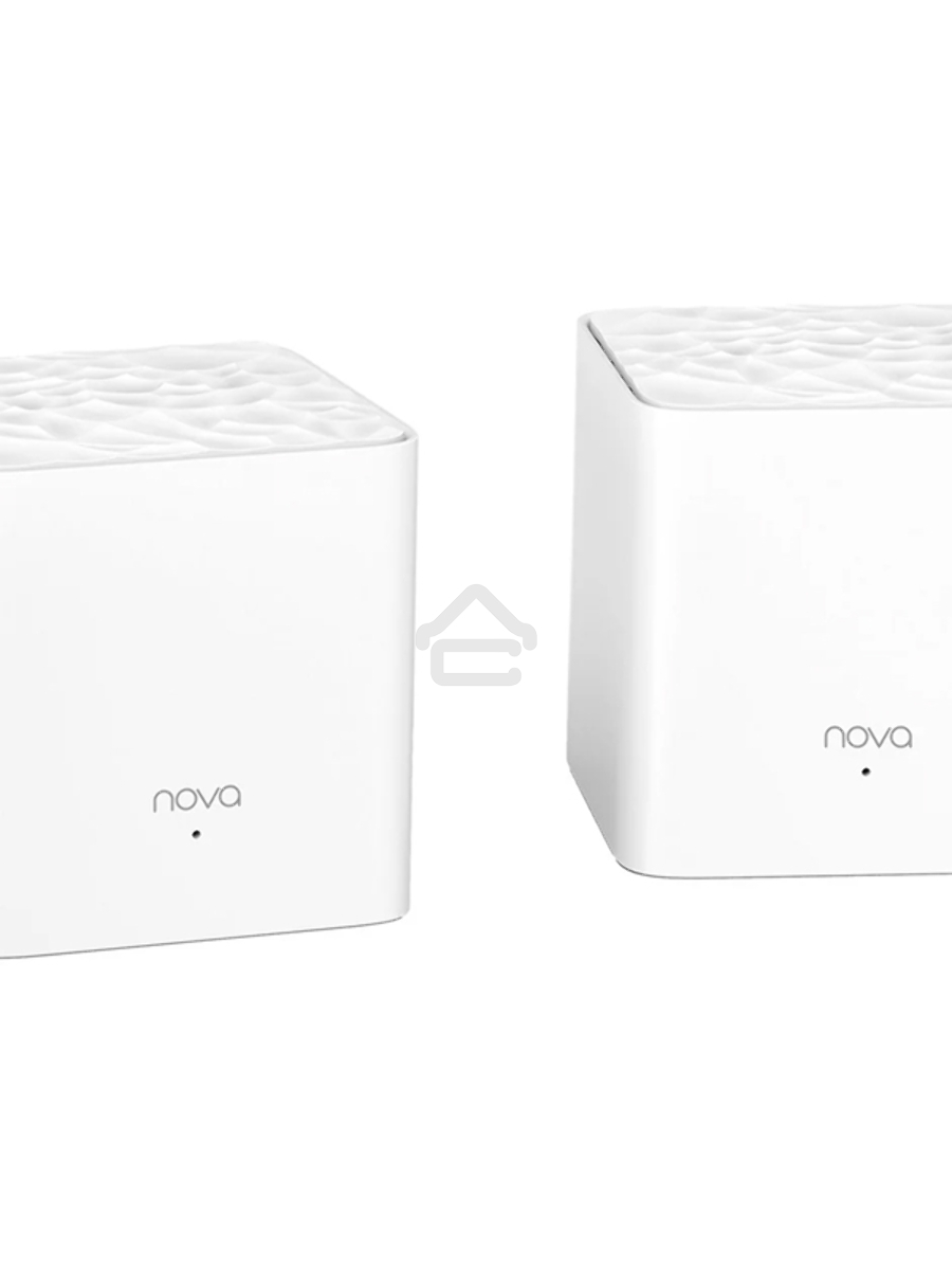 МаршрутизаторTenda nova MW3 (2 роутера) АС1200 Двухдиапазонная Wi-Fi Mesh система, 2 порта fast ethernet RJ45