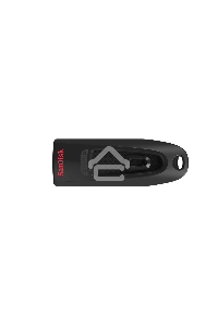 Флеш диск Sandisk 256Gb Ultra SDCZ48-256G-U46 USB3.0 черный
