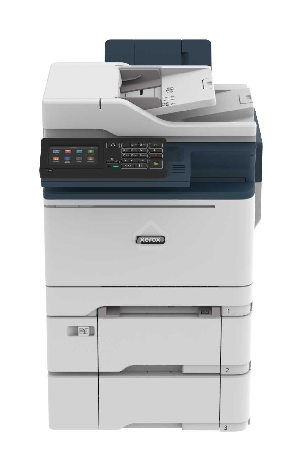 МФУ лазерный Xerox C315 (C315V_DNI), A4, цветной, печ. до 33 стр/мин., скан. до 47 стр/мин. (ч/б) 30 стр/мин. (цвет), 1200 x 1200 dpi (печать) 600x600dpi (скан.), USB, RJ-45, Wi-Fi, Air Print, Mopria