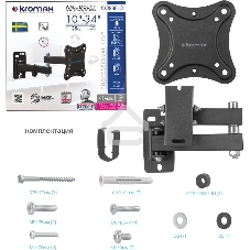 Кронштейн для телевизора Kromax CORBEL-3 черный, 10