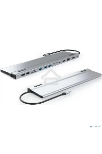 Адаптер VCOM TypeC -->3*USB3.0+2*USB2.0+VGA+RJ45+SD+TF+AUD+HDMI+DP+2*USB3.1 Data+PD<CU4703>
